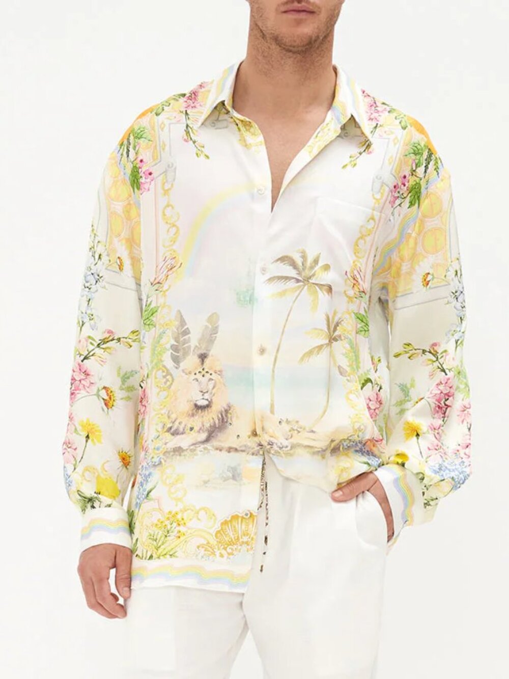 Camilla Delirium Days Mens Oversized Silk Shirt Medium